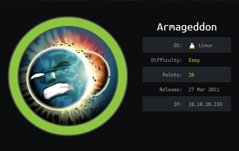 Hackthebox armageddon writeup