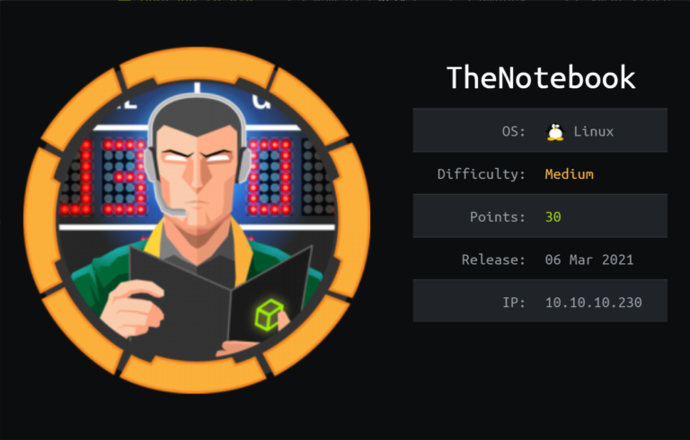 Hackthebox thenotebook writeup